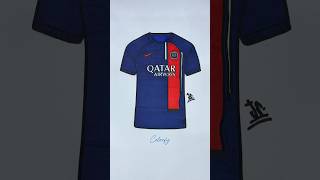 PSG Shirt coloring parissaintgermain psg france futbol futebol football satisfying asmr [upl. by Boeke252]