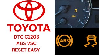 TOYOTA ABS VSC C1203 ECM EV COMMUNICATION CIRCUIT EASY WAY [upl. by Atiuqel]