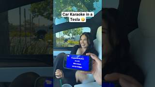 Car Karaoke in a Tesla Part 1🤣 shorts [upl. by Assirrec]