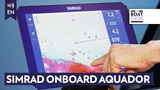 ENG SIMRAD Onboard Aquador CuttingEdge Boating Tech  The Boat Show [upl. by Grete]