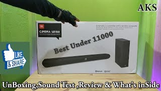 JBL SB150 UnBoxing Sound Test  Review amp Whats inSide by AKS [upl. by Akimet]