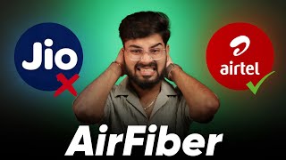 Jio AirFiber vs Airtel AirFiber Review  Plans Speed Test BGMI Test Installation Price Comparison [upl. by Egiedan]