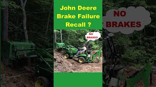 John Deere Brake Failure Recall   Check your JD 1025r tractor quotBellcrankquot [upl. by Leumel975]