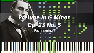 🎵 Prelude in G Minor Op 23 No 5 Piano Tutorial  Rachmaninoff [upl. by Estrella]