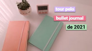 tour pelo meu bullet journal de 2021 [upl. by Malory]