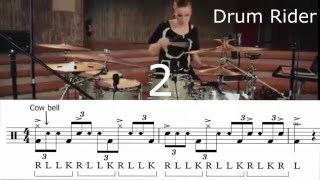 Drum Rider  Anika Nilles’s drum fill transcription [upl. by Olatha]