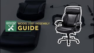 COLAMY Office Chair 2181 Assembly Guide 2022 [upl. by Frazer]