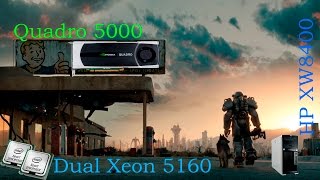 Fallout 4 HP XW8400 dual xeon 5160E8400 Quadro 5000 [upl. by Mirella971]