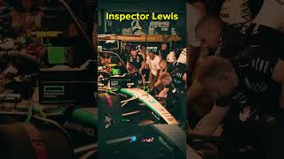 Lewis Hamilton the Inspector 🔎shorts f1 automobile lewishamilton mercedes benz fyp gp [upl. by Nirrad]