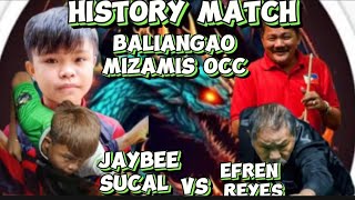 EFREN BATA REYES vs JAYBEE SUCAL [upl. by Thurber]