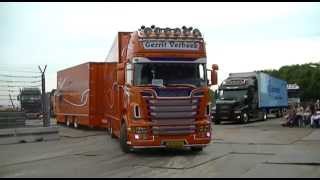 Truckstar Festival 2013 uittocht  div trucks deel 23 [upl. by Anaira153]