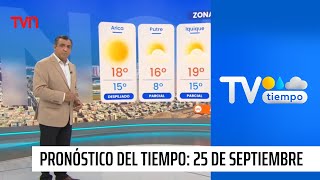 Pronóstico del tiempo Miércoles 25 de septiembre 2024  TV Tiempo [upl. by Ahsak]