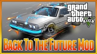 Gta 5 Pc  Epic Delorean Back To The Future Car Mod My Current Mod In Progress Delorean In Gta5 [upl. by Cathyleen]