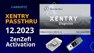 Xentry Passthru 202312 MercedesBenz Work J2534 Tatrix Openport20 VXDiag [upl. by Llenrap]