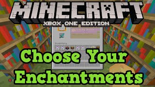 Minecraft Xbox One  PS4 How to Choose Which Enchantment You get [upl. by Namlak]