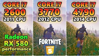 RX 580 8gb×CORE i7 2600 3770 4790fortnite Chapter5 Season1SOLOPerformance FPS Testフォートナイト [upl. by Rasec309]