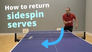 How to return different types of sidespin serve [upl. by Ehcsrop]