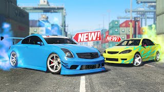 GTA 5 Online  NEW DRIFT Fathom FR36 Infinity G35 amp Karin Asterope GZ Toyota Camry [upl. by Happy654]