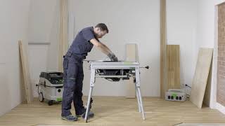 Hoe vervang je het zaagblad van de tafelzaag CS 70  Festool Quick Guide [upl. by Gemma157]