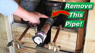 How To Remove Stuck Rusted Pipe From Cast Iron Plumbing Stack PVC Conversion [upl. by Loftis]