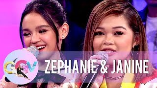 Zephanie and Janine reminisce their Tawag Ng Tanghalan days  GGV [upl. by Lupe]