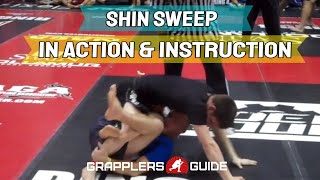 BJJ Shin Sweep in Competition and Detailed Instruction  Jason Scully [upl. by Schreibman]