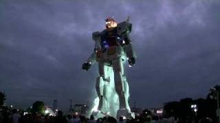 Real Scale GUNDAM in twilight Odaiba Tokyo [upl. by Spanos]