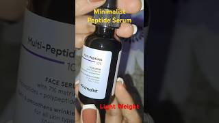 Minimalist Peptide Serum  Good For Fine Lines shorts viralvideo viralshorts [upl. by Nev]