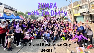 ZUMBA WITH ZIN DETTY DI GRAND RESIDENCE CITY BEKASI [upl. by Arrakat142]