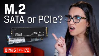 SATA M2 SSD vs PCIe M2 SSD  What’s the difference – DIY in 5 Ep 172 [upl. by Shaner]