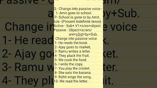 Active voicePassive voice of present Indefinite tense pkclasses english shorts pkacademy [upl. by Lennox435]