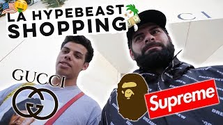 Insane Hype Shopping Week in LA Hypebeast Merch Drop [upl. by Zehe634]