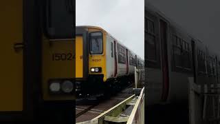 150241 Passing Pembrey and Burry Port Level Crossing with a tone 231124 [upl. by Prunella]