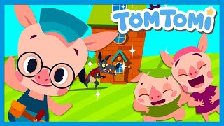 Three Little Pigs  English Fairy Tales and Bedtime Story  TOMTOMI Fairy Tales for Kids [upl. by Adnorahs867]