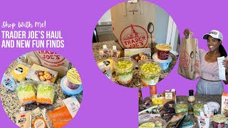 Trader Joe’s Grocery Haul and New Fun Finds [upl. by Anaehr]