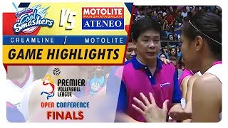 PVL OC 2018 Coach Tais final timeout with Creamline  Game Highlights [upl. by Ardnossac]