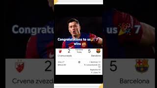 Red star vs Barcelona 25 football championsleague worldcup fifa goviral barcelona [upl. by Wolbrom529]