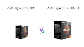 AMD Ryzen 9 5900X vs Ryzen 7 5700X3D 🔥 Which is the Best Gaming Processor [upl. by Icnan]