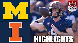 Michigan Wolverines vs Illinois Fighting Illini  Full Game Highlights  ESPN College Football [upl. by Collayer]