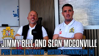 Clitheroe 31 Heaton Stannington  Jimmy Bell and Sean McConville Post Match Interview [upl. by Deedahs]