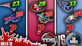 2022 NFL Week 13 PICKS PREDICTIONS amp PRIZES TPS vs THE WORLD [upl. by Alaet]