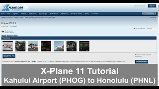 XPlane 11  Kahului PHOG to Honolulu PHNL [upl. by Esina]