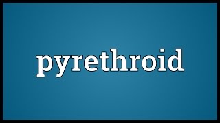 Pyrethroid Meaning [upl. by Fredericka]