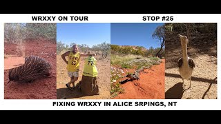 Vlog 81 9821 Stop 25 Waiting for WRXXY to be fixed in Alice Springs [upl. by Enairda]