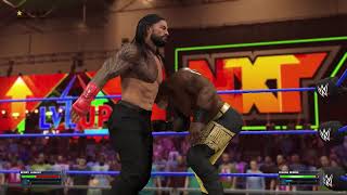 Bobby Lashley Vs Roman Reigns WWE 2K23 [upl. by Neira]