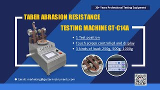 1 Test position Taber Abrasion Tester GTC14A [upl. by Druce]