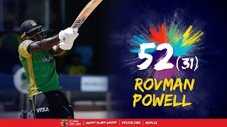 Rovman Powell GOES BIG vs Barbados Royals  CPL 2022 [upl. by Ytirehc]