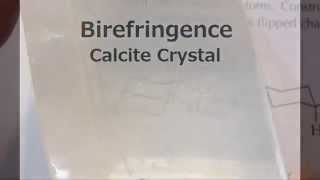 Birefringence of Calcite Crystals  Lu Le Laboratory [upl. by Kyle]