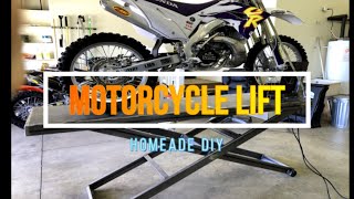 DIY motorcycle lift [upl. by Edmonda]