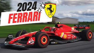 Ferrari 2024 F1 Car Testing Assetto Corsa [upl. by Normie]